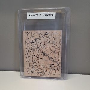 Hiways & Biways Background Stampin Up Rubber stamp